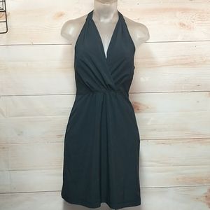 Athleta Black Halter Performance Mini Dress Size 2
